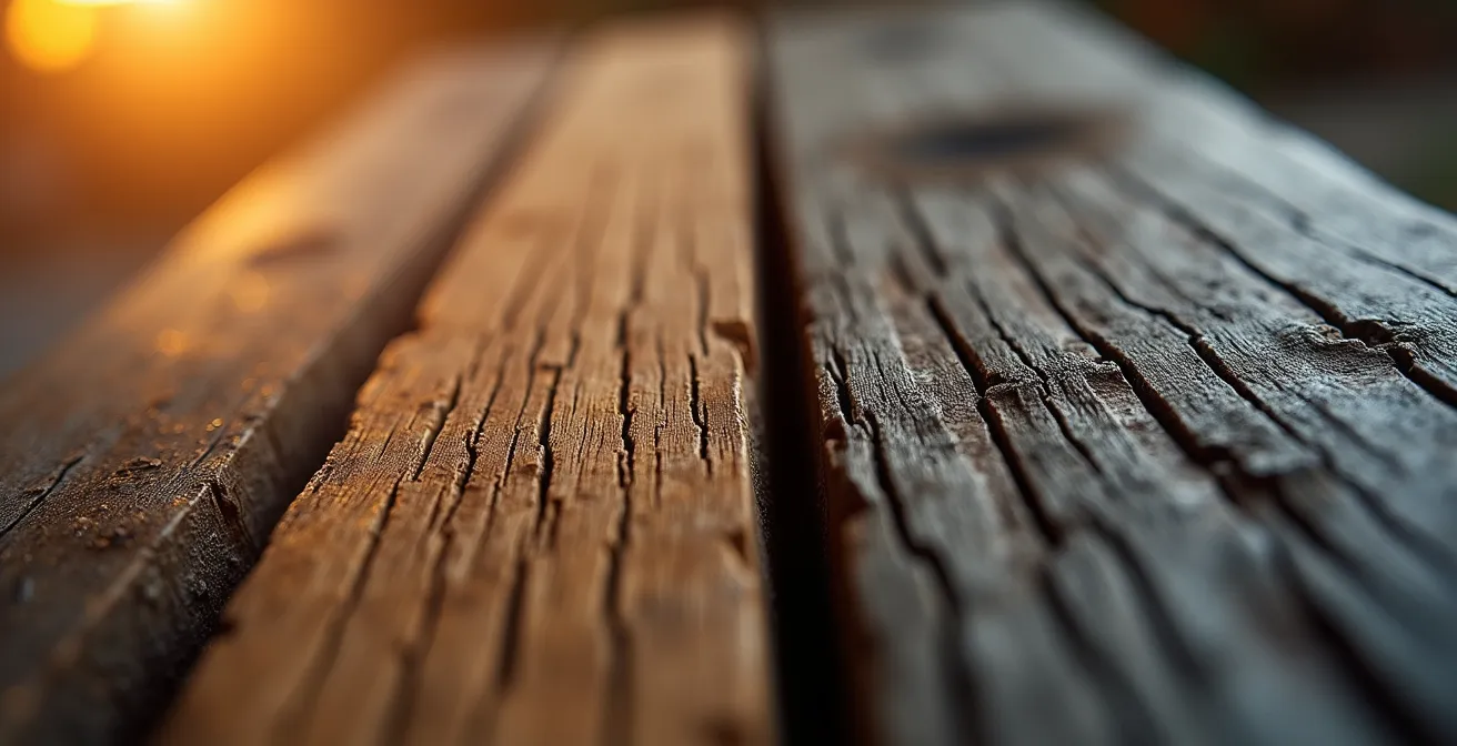 Détail macro de différentes textures de matériaux affectés par la chaleur